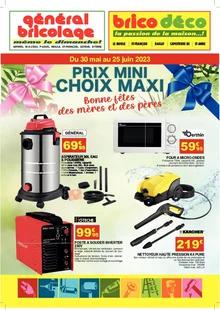 Catalogue promo général bricolage du 30 mai au 25 juin 2023