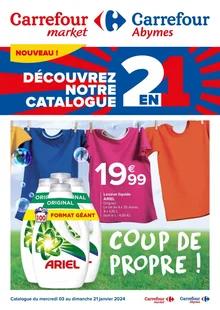 Catalogue promo carrefour market du 3 au 21 janvier 2024