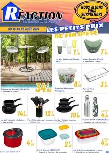 Catalogue promo réaction du 16 au 25 août 2024
