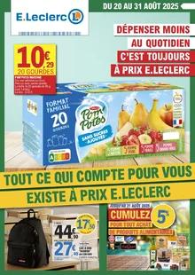 Catalogue promo e.leclerc du 20 au 31 août 2025