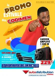 Catalogue promo codima autodistribution du 26 juin au 31 juillet 2023