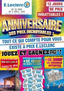 Catalogue promo e.leclerc du 26 mars au 6 avril 2025