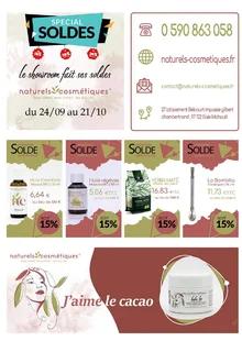 Catalogue promo naturels cosmétiques du 24 septembre au 21 octobre 2022