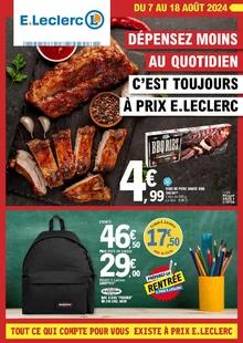 Catalogue promo e.leclerc du 7 au 18 août 2024