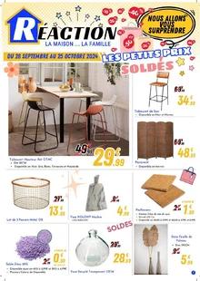 Catalogue promo réaction du 28 septembre au 25 octobre 2024