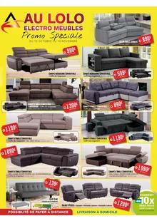 Catalogue promo aulolo electro meubles du 10 octobre au 10 novembre 2023