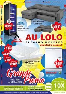 Catalogue promo aulolo electro meubles du 10 mai au 15 juin 2023
