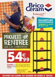 Catalogue promo bricoceram du 28 juillet au 24 août 2025