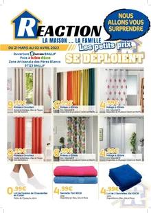 Catalogue promo réaction du 21 mars au 2 avril 2023