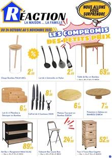 Catalogue promo réaction du 24 octobre au 5 novembre 2023
