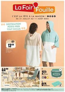 Catalogue promo la foir'fouille du 31 juillet au 11 août 2024