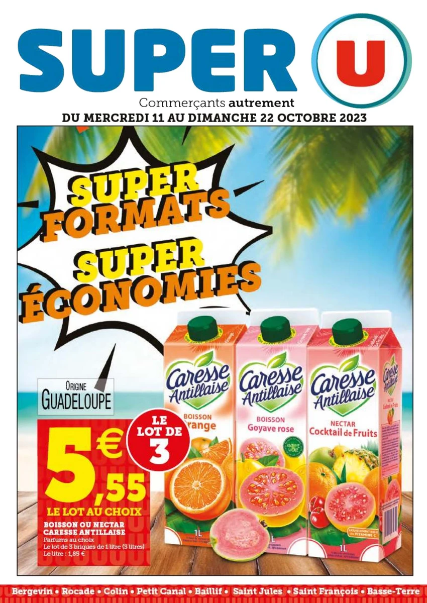Promos Super U du 11/10/2023 au 22/10/2023 - Super formats