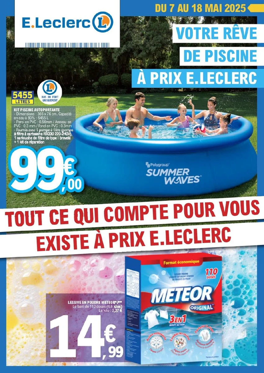 Piscine Leclerc Promo 2022null