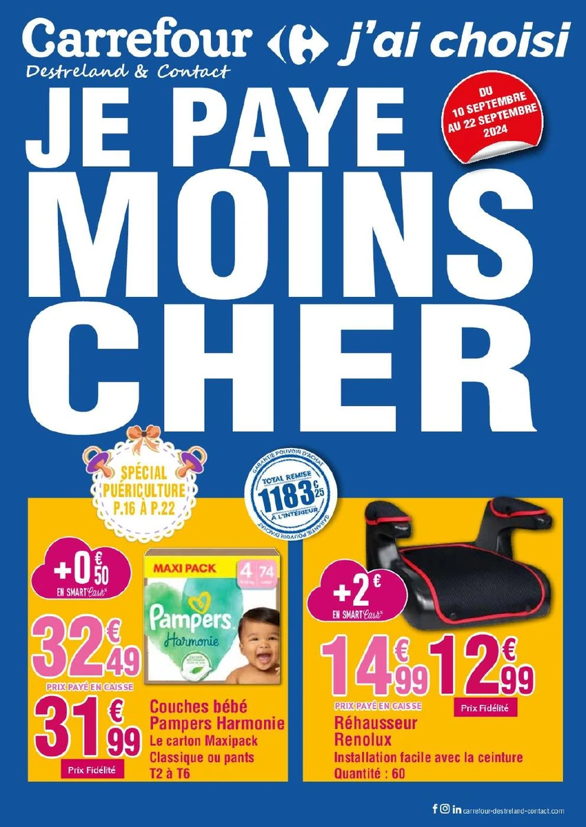 Cache Paye Catalogue Carrefour du 10/09/2024 au 22/09/2024 - Je paye moins cher
