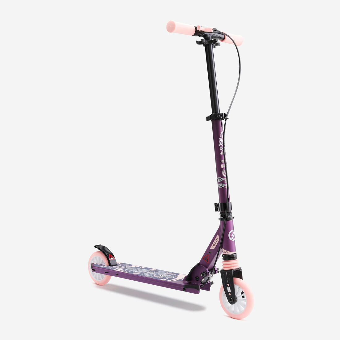 article en promo : Trottinette enfant mid5 avec frein au guidon et suspension violette