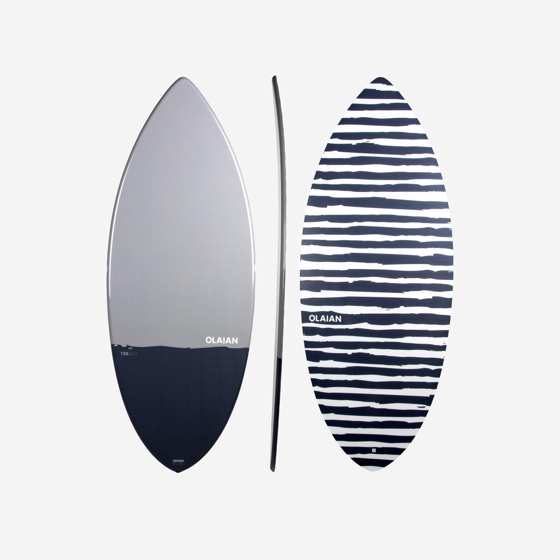 article en promo : Skimboard 900 adulte bleu gris fibre composite