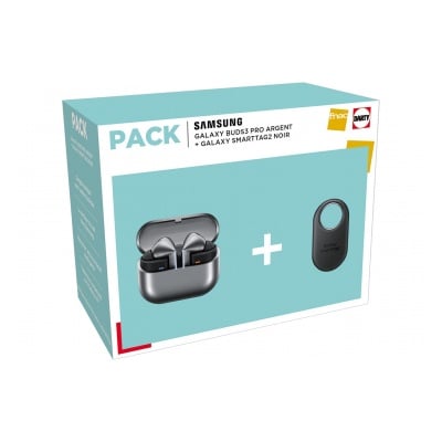 article en promo : SAMSUNG PACK BUDS3 PRO ARGENT +  SMARTTAG2