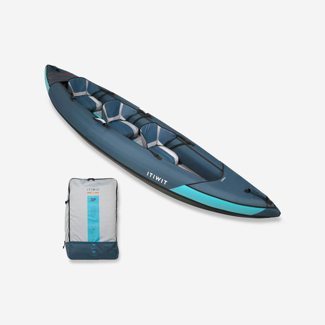 article en promo : Canoé kayak gonflable de randonnée 2/3 places