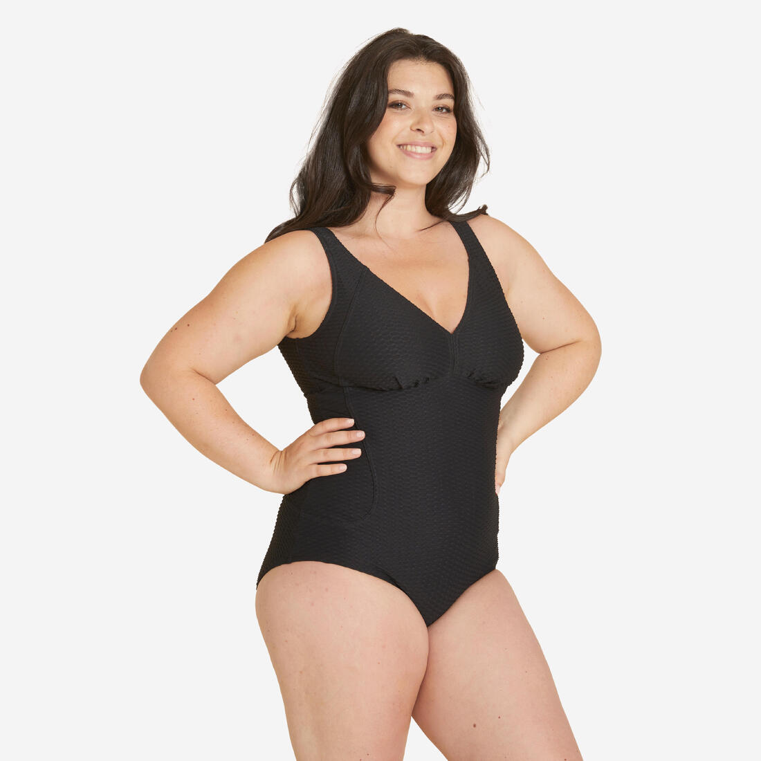 article en promo : Maillot de bain femme 1 pièce gaufré kaipearl new