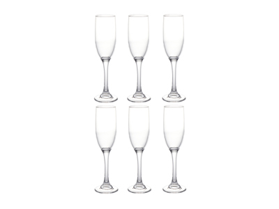article en promo : Lot de 6 flûtes à champagne