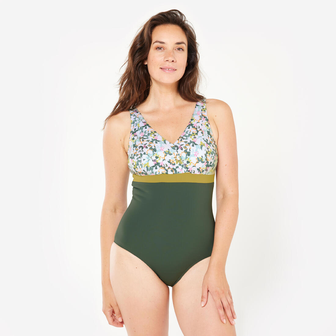 article en promo : Maillot de bain 1 pièce forte poitrine natation femme - mia all mini