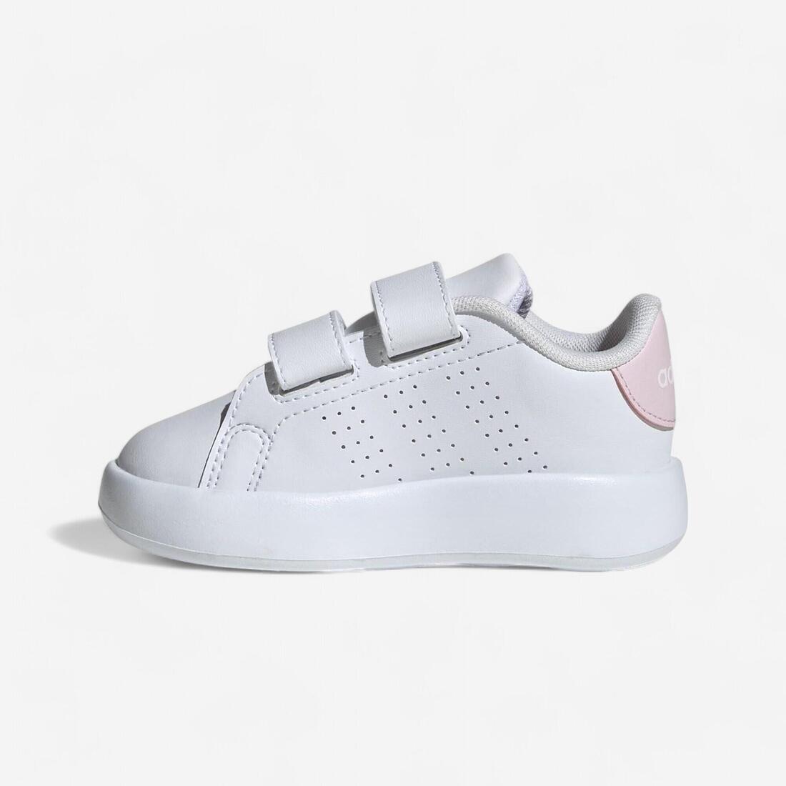 article en promo : Chaussure adidas advantage bébé (20 au 27)  - blanc et rose