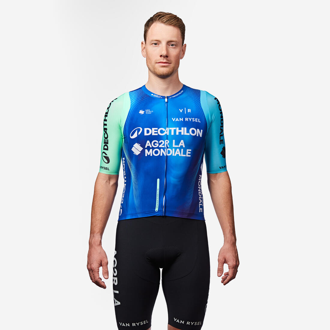 article en promo : Maillot de vélo route rcr pro officiel - decathlon ag2r la mondiale