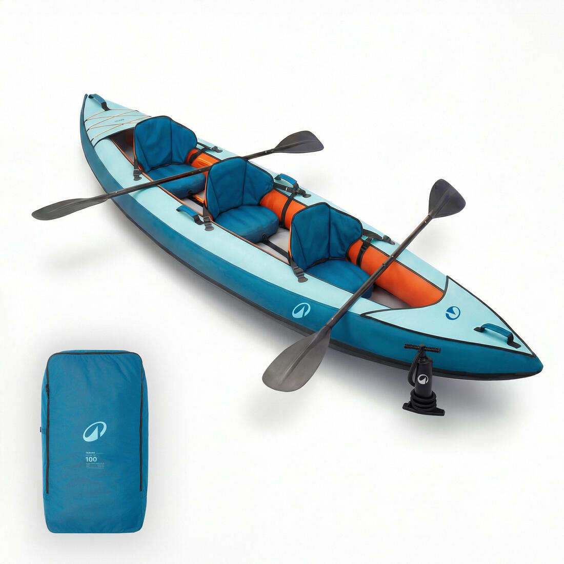 article en promo : Pack canoë kayak tribord 100 essentiel - 2/3 places