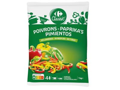 article en promo : Poivrons en lanières surgelés
