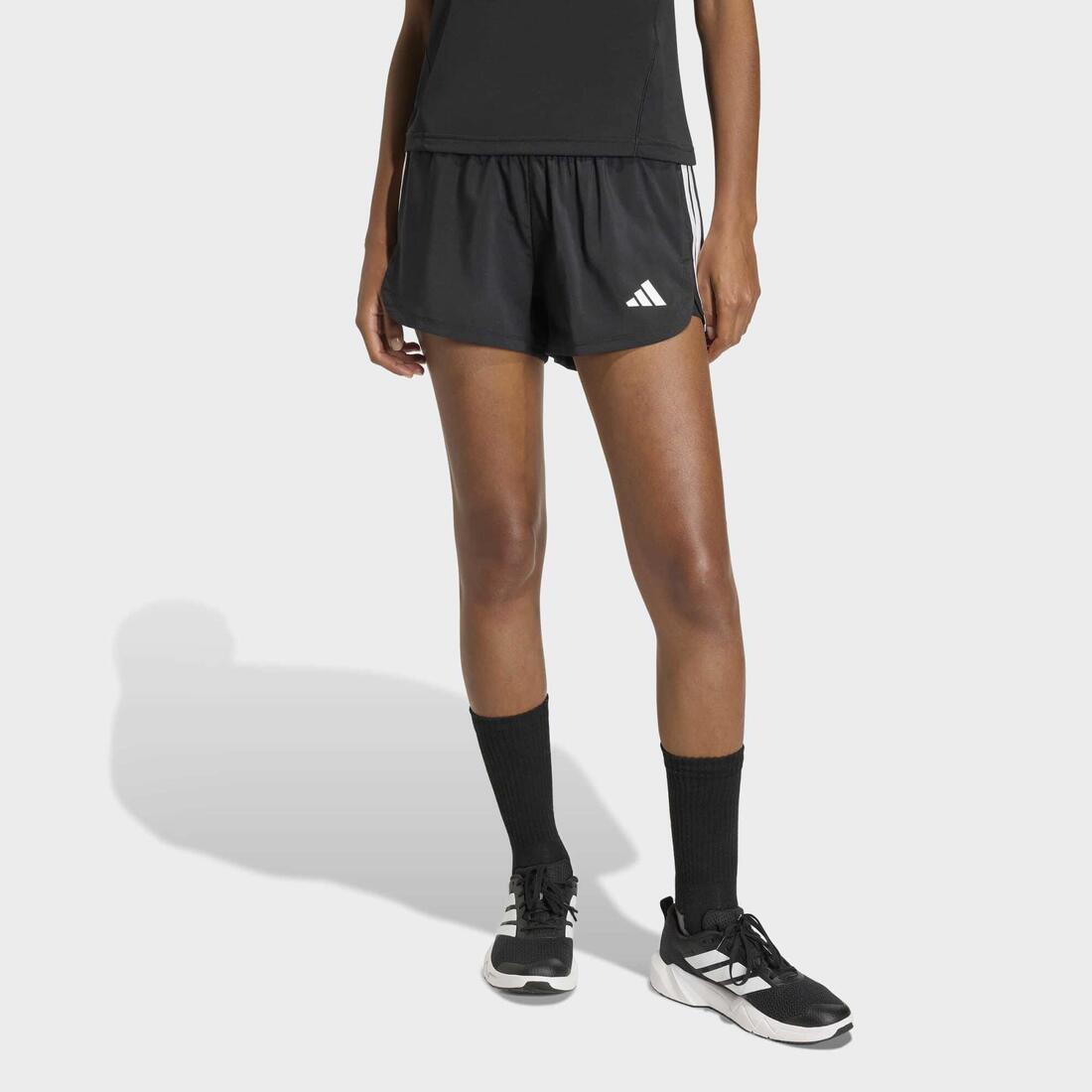 article en promo : Short de fitness 2 en 1 femme, noir