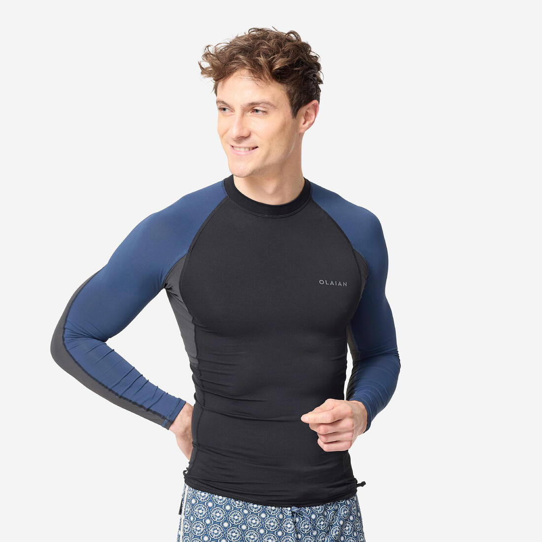 article en promo : Tee shirt anti uv manches longues homme - 500