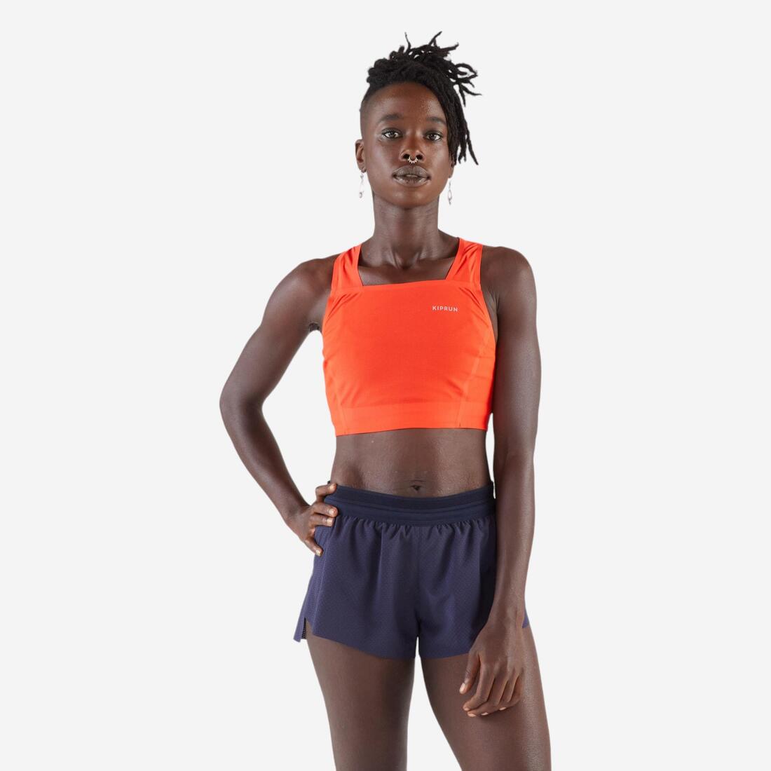 article en promo : Débardeur de running crop top léger femme - kiprun 900 light méline rollin