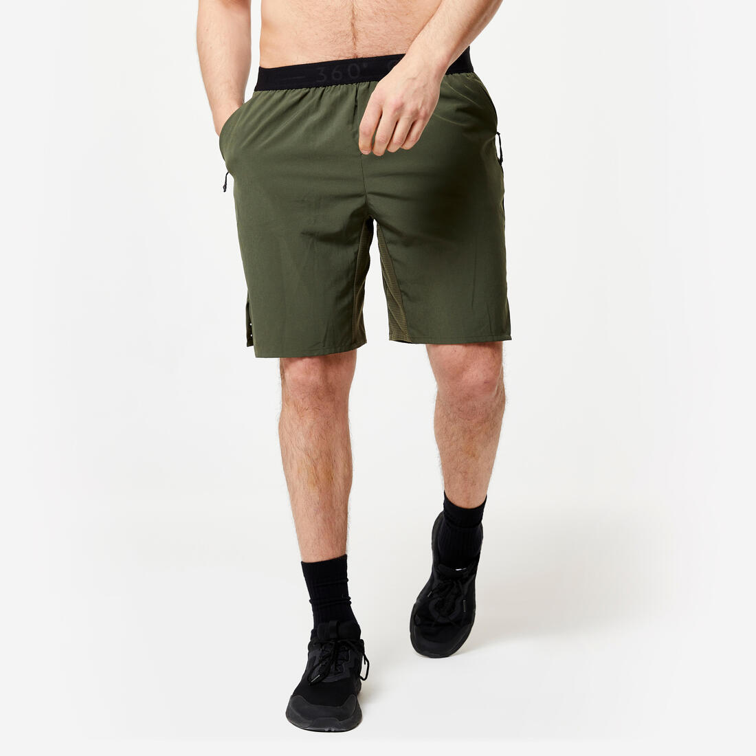 article en promo : Short de cross training performance respirant poches zippés homme