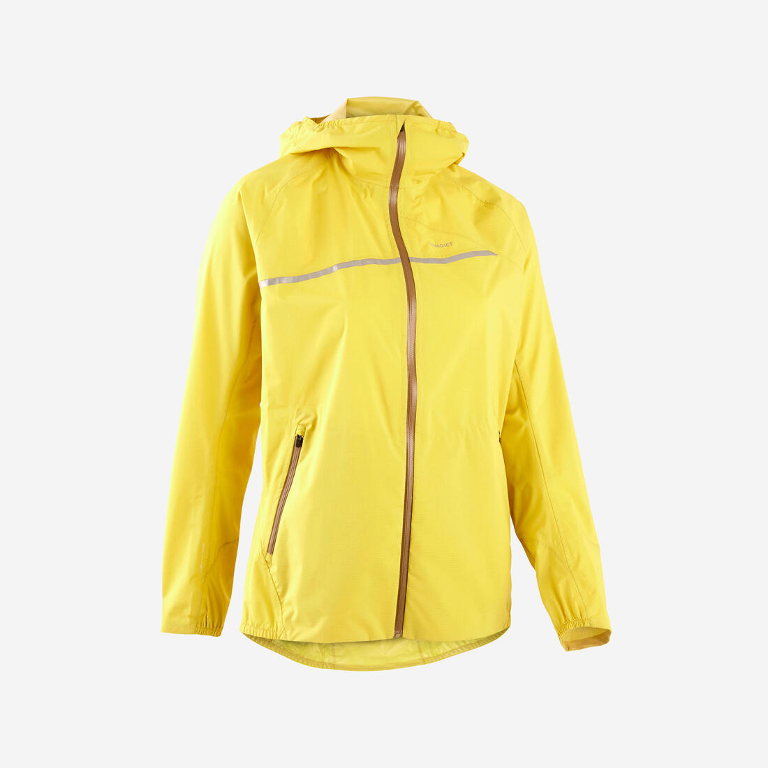 article en promo : Veste imperméable de running & trail running femme - kiprun run 500 rain jaune
