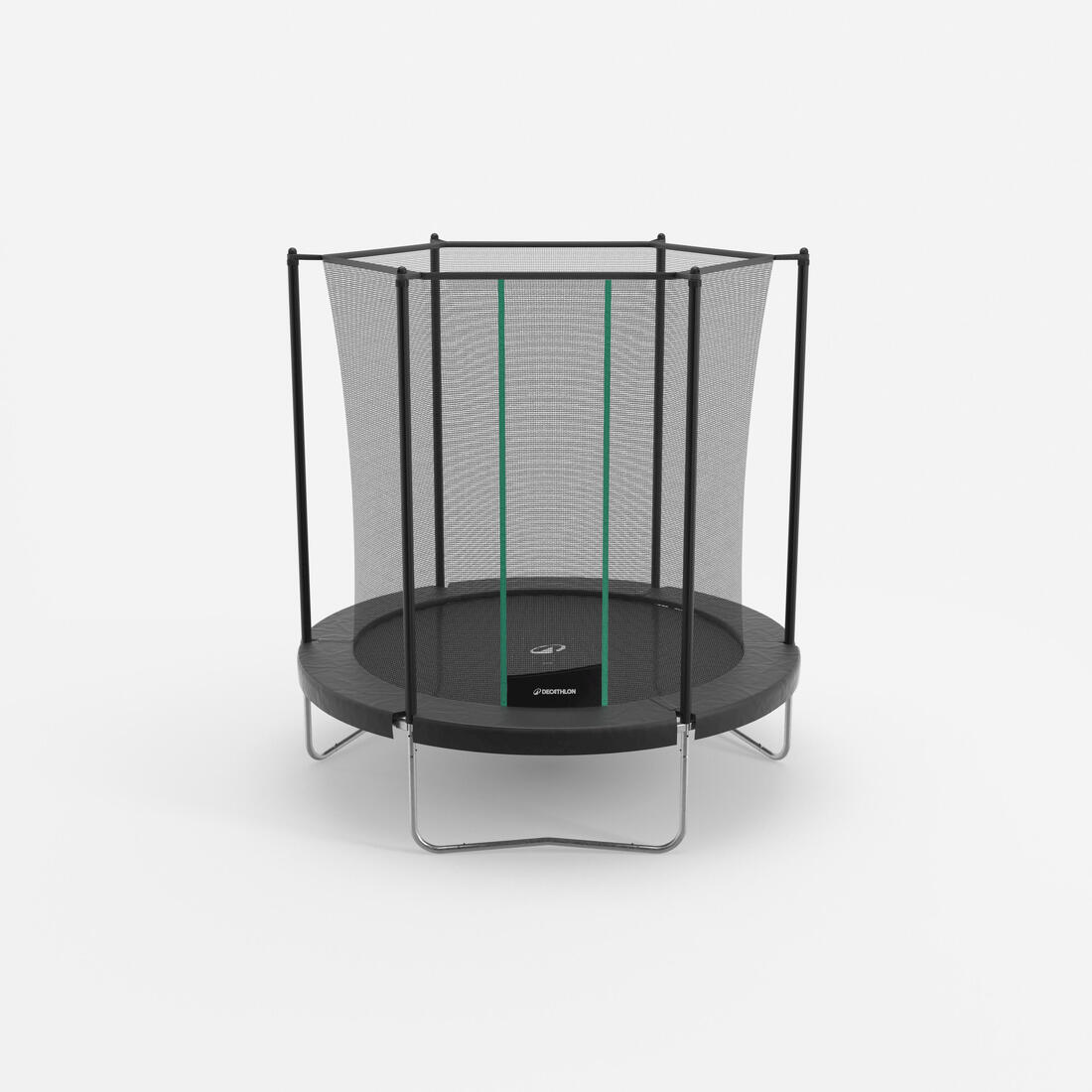 article en promo : Trampoline 240 avec filet de protection - montage sans outil