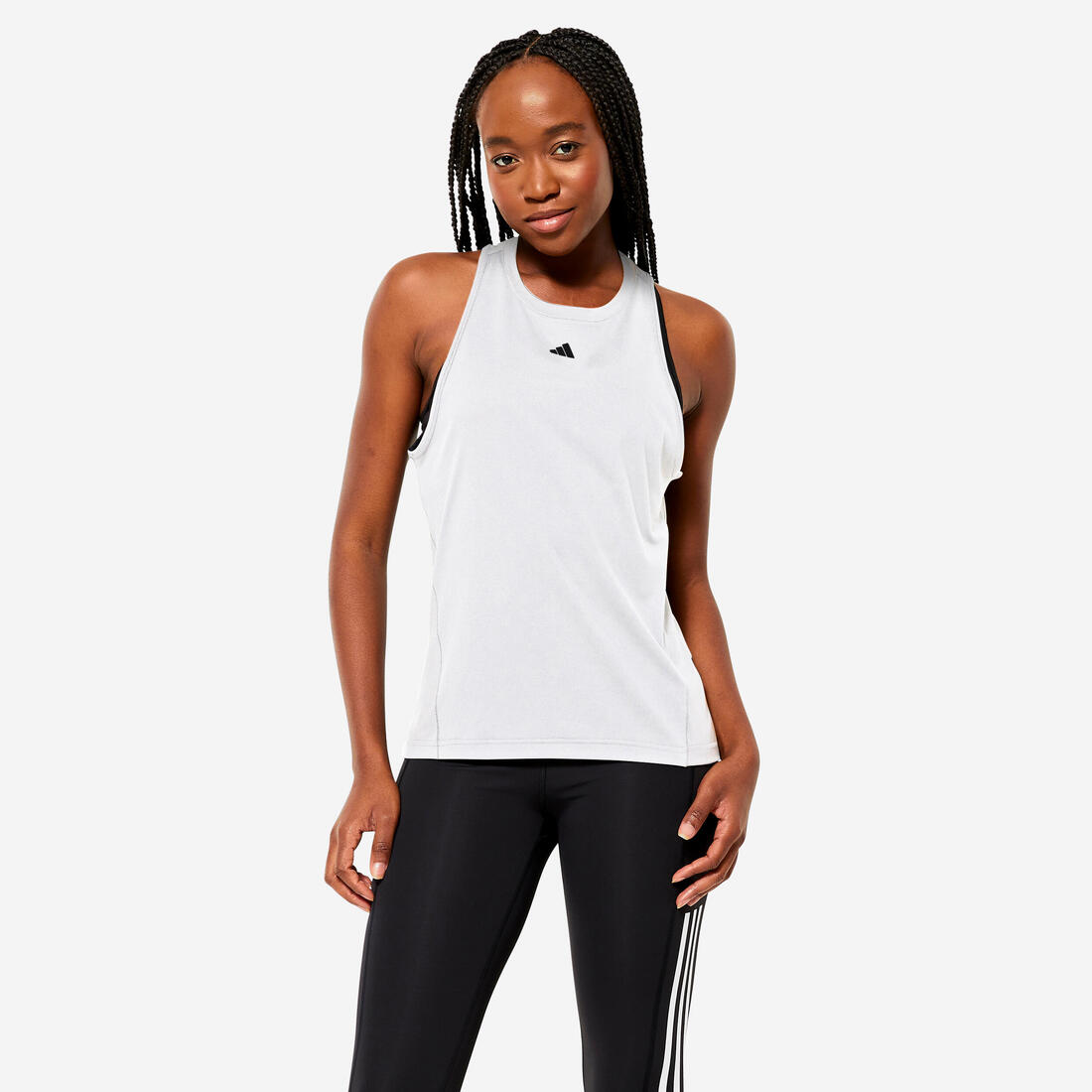 article en promo : Debardeur de fitness cardio adidas femme