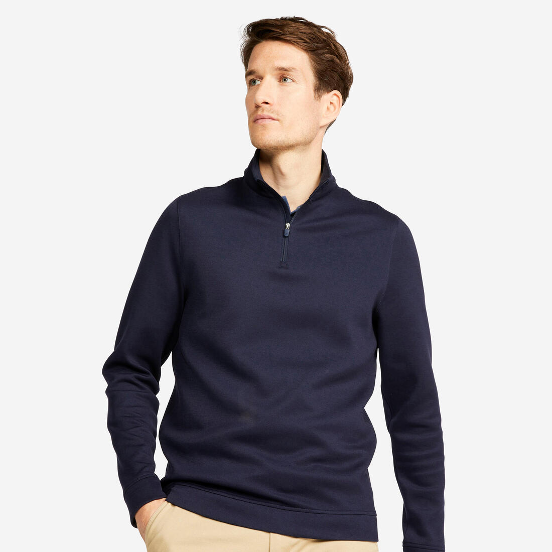 article en promo : Sweat zippé golf homme, mw500