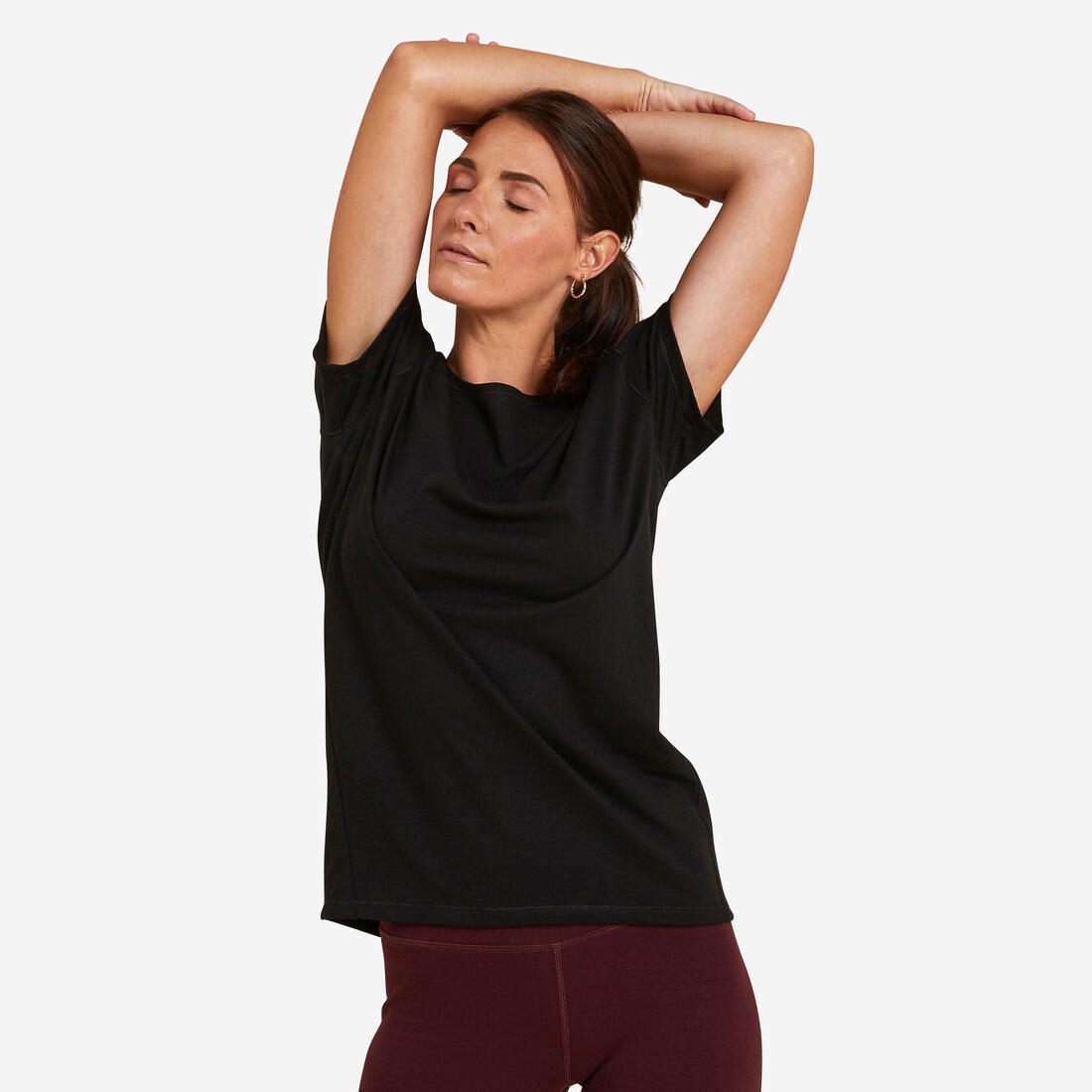 article en promo : T-shirt yoga doux femme