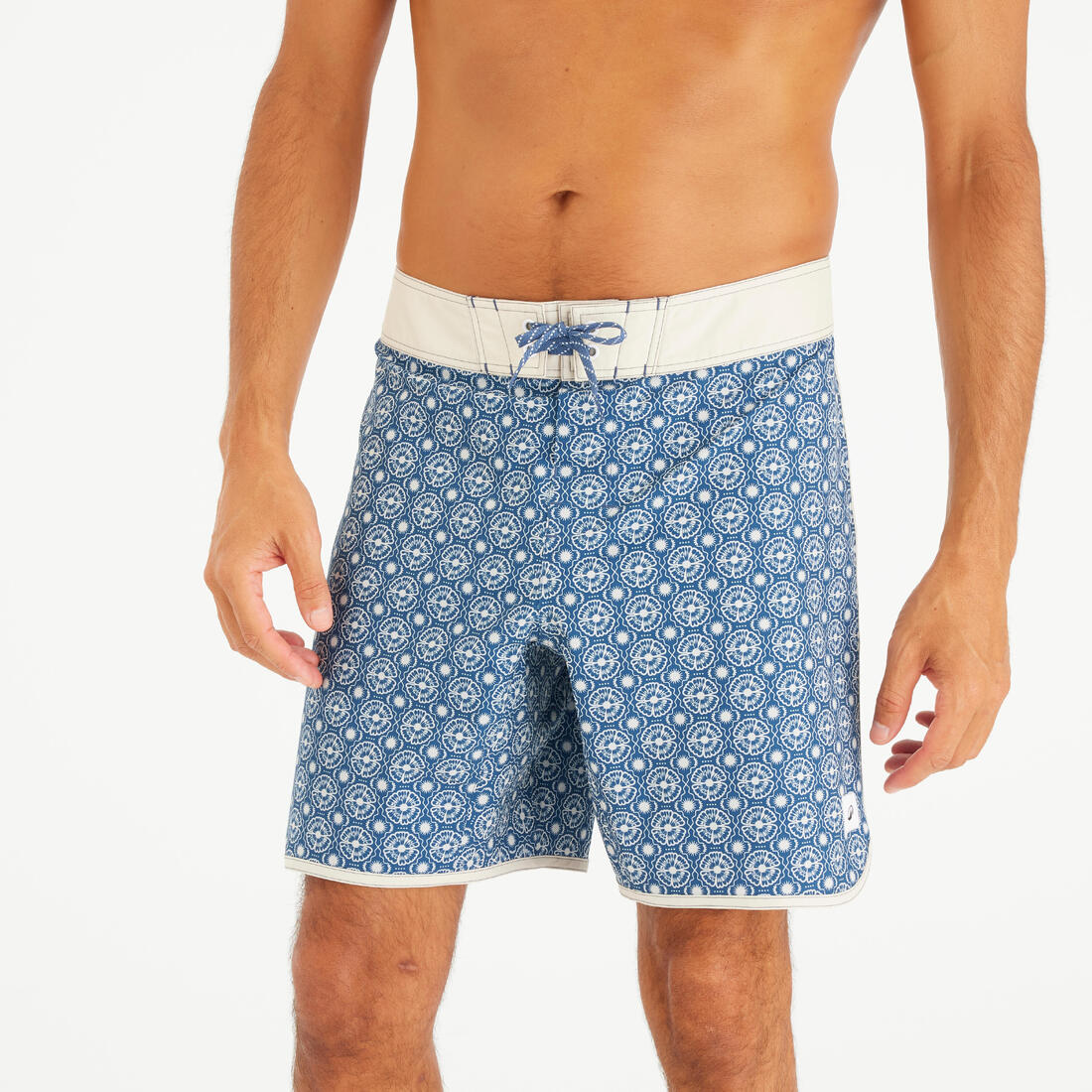 article en promo : Boardshort surf short de bain surf mi-long 18" homme, 500 Marin