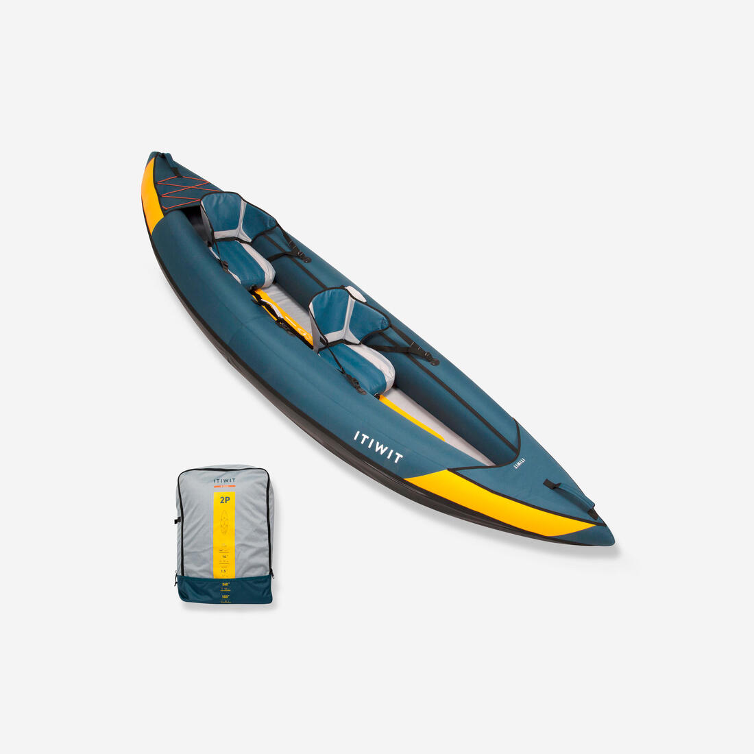 article en promo : Canoë kayak gonflable de randonnée 1/2 places