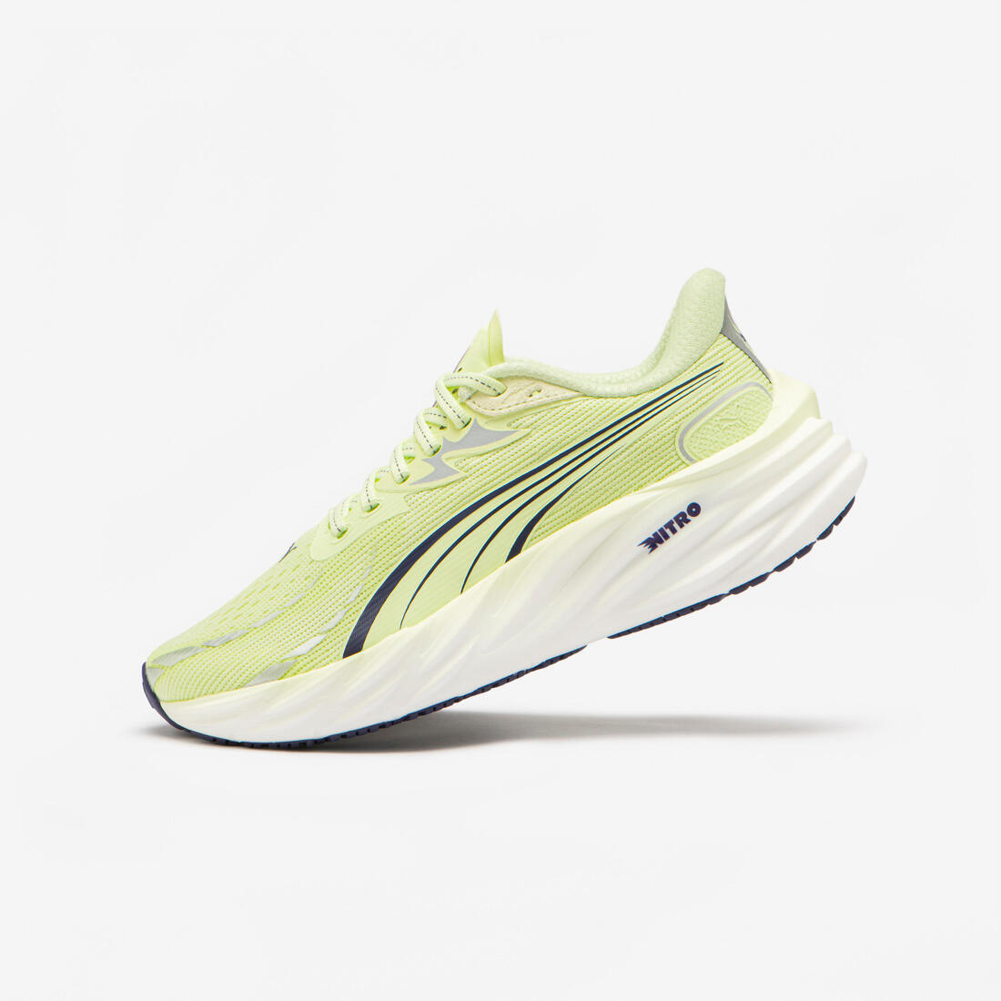 article en promo : Chaussures de Running Femme, Puma Velocity Nitro 4 jaune et blanc