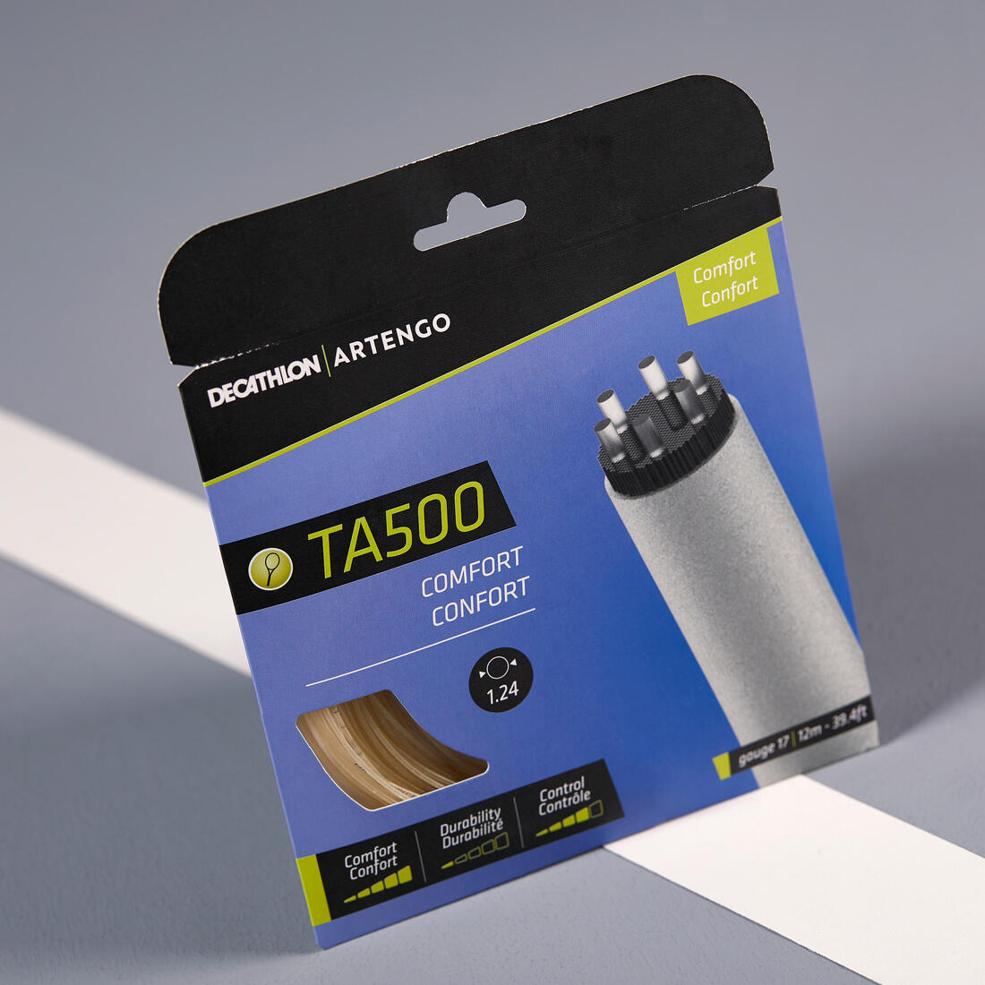 article en promo : Cordage de tennis multifilament brun ta 500 confort et sensation jauge 1.24mm