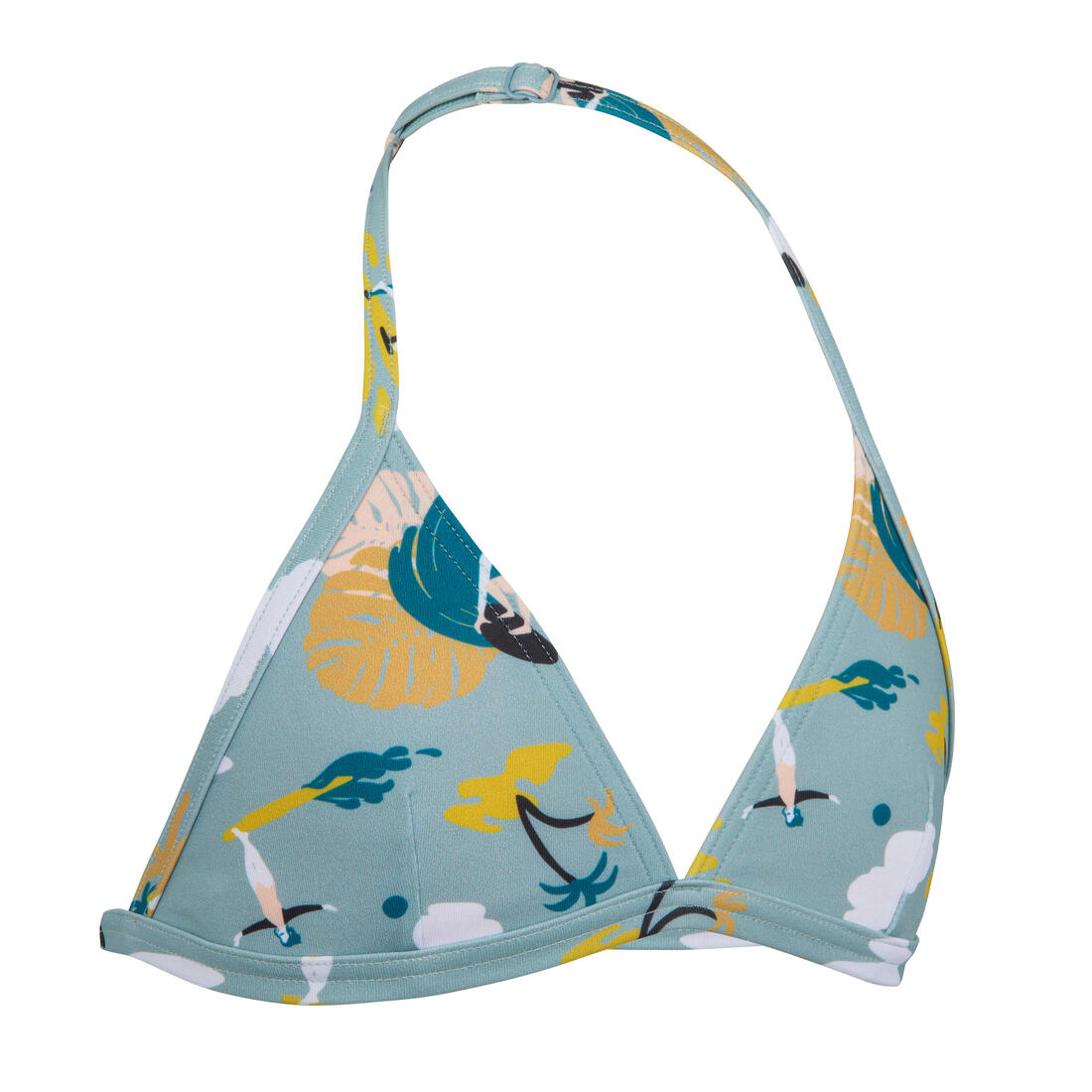 article en promo : HAUT DE MAILLOT DE BAIN FILLE TRIANGLE TEA 100