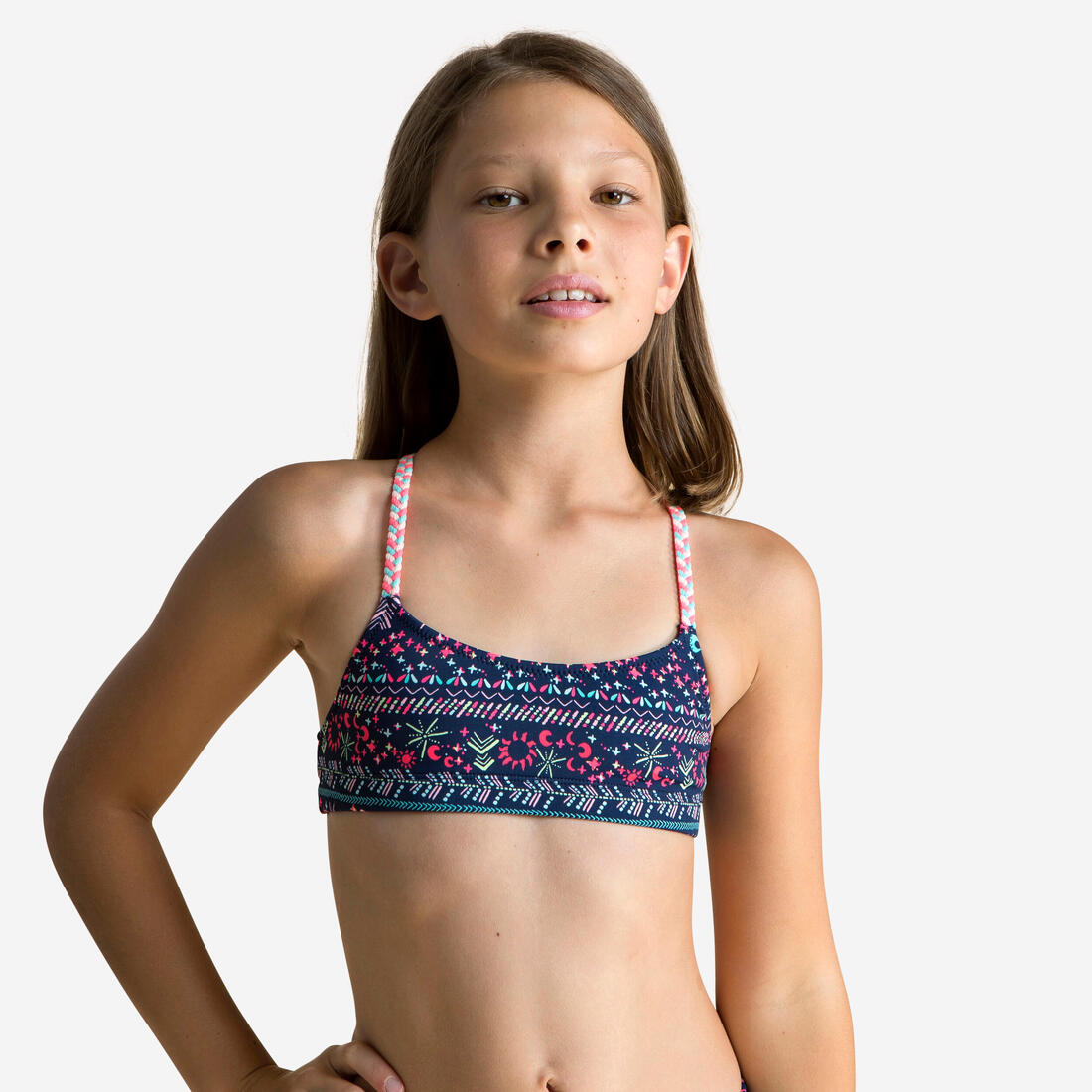 article en promo : Haut de Maillot de Natation Fille 2 Pièces Lila Luna