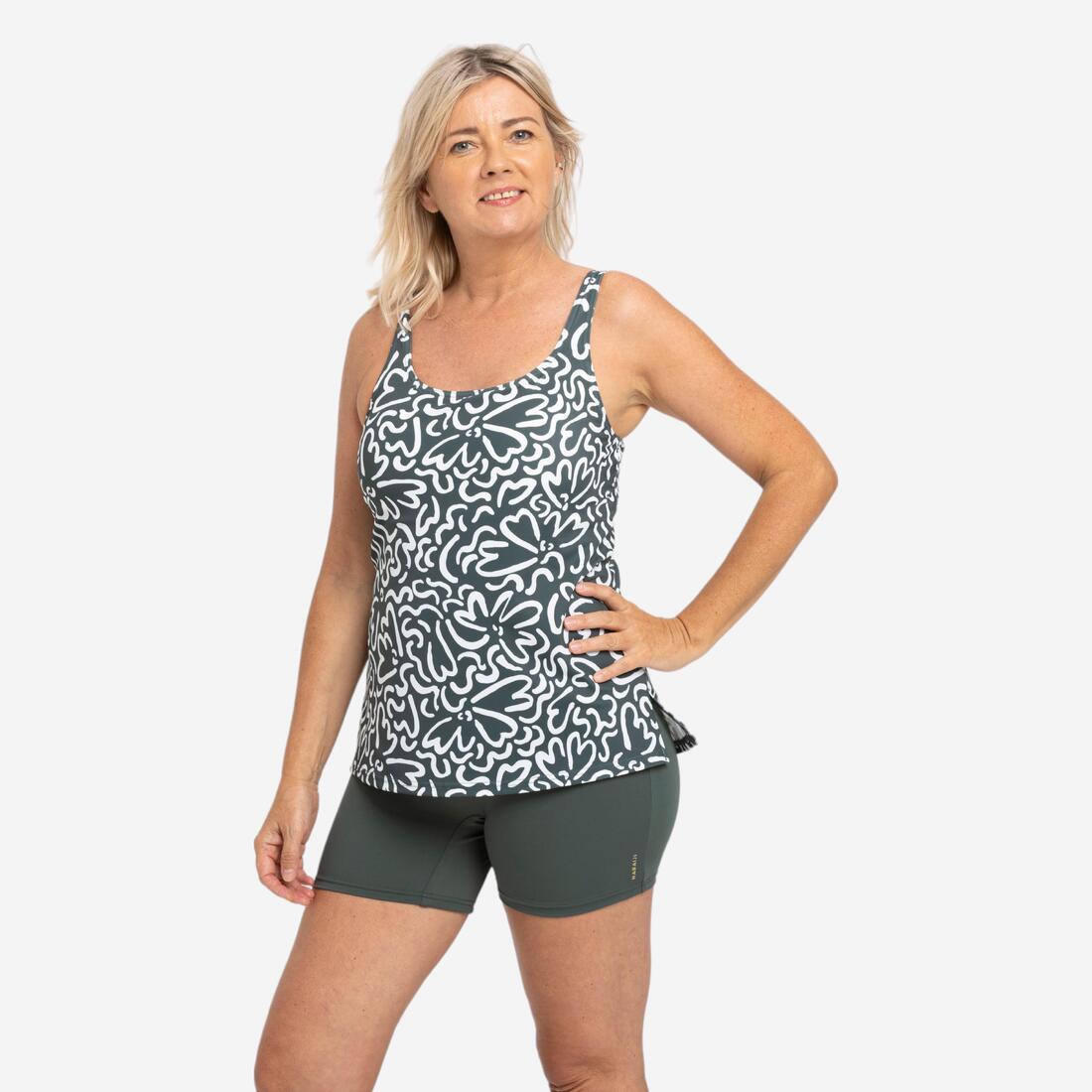 article en promo : Maillot de Bain Femme 1 Pièce Tankini Shorty HEVA Leo