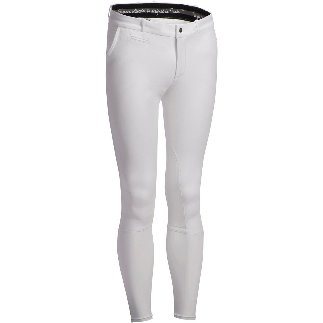 article en promo : Pantalon de concours équitation basanes agrippantes Homme - 140 blanc