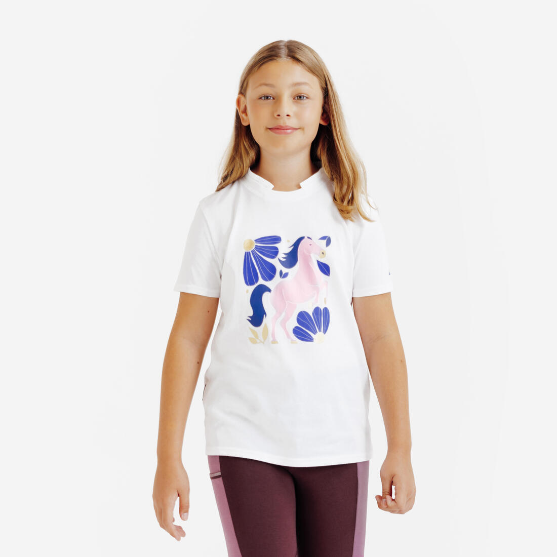 article en promo : Polo manches courtes équitation MAGIC junior print all over