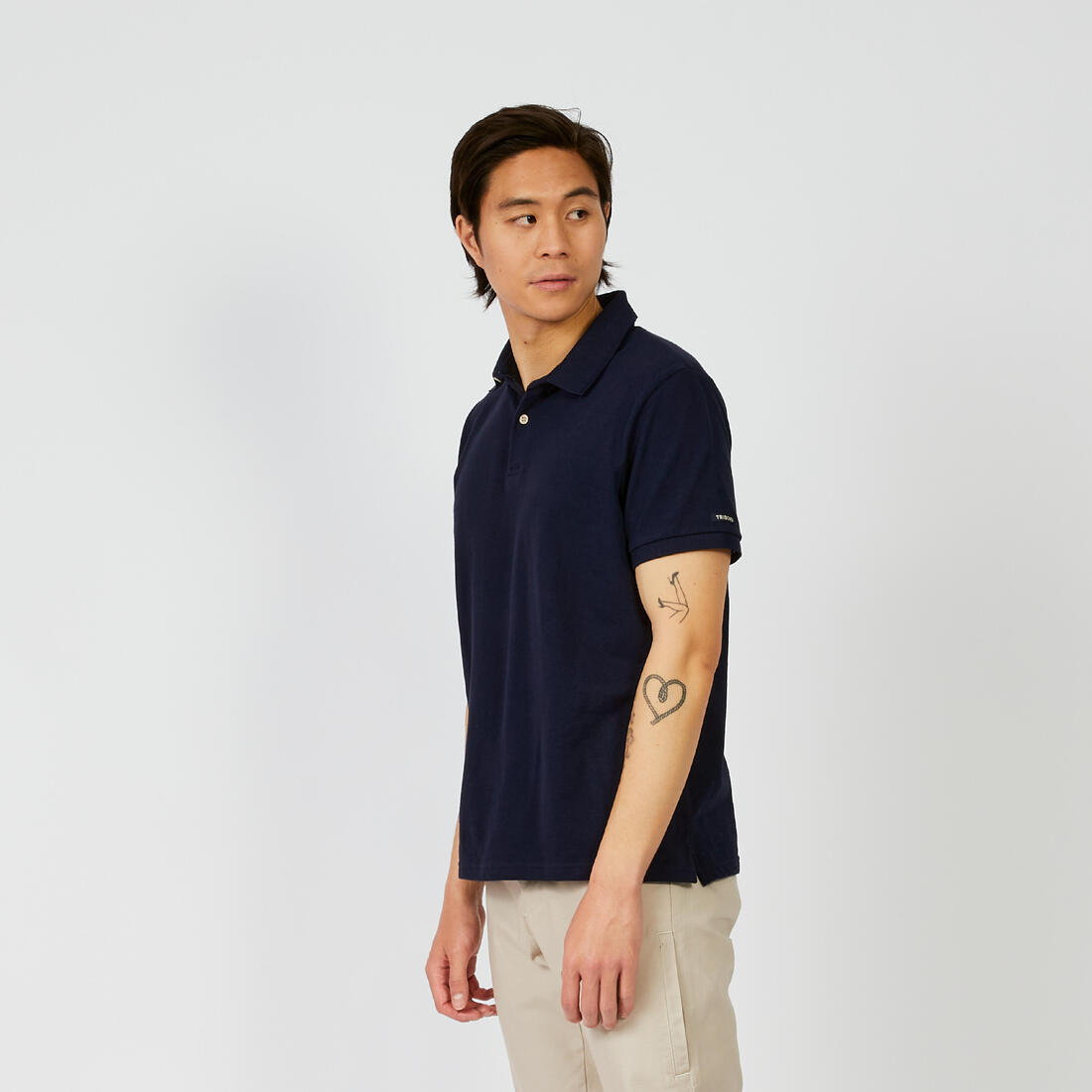 article en promo : Polo manches courtes de voile homme,100