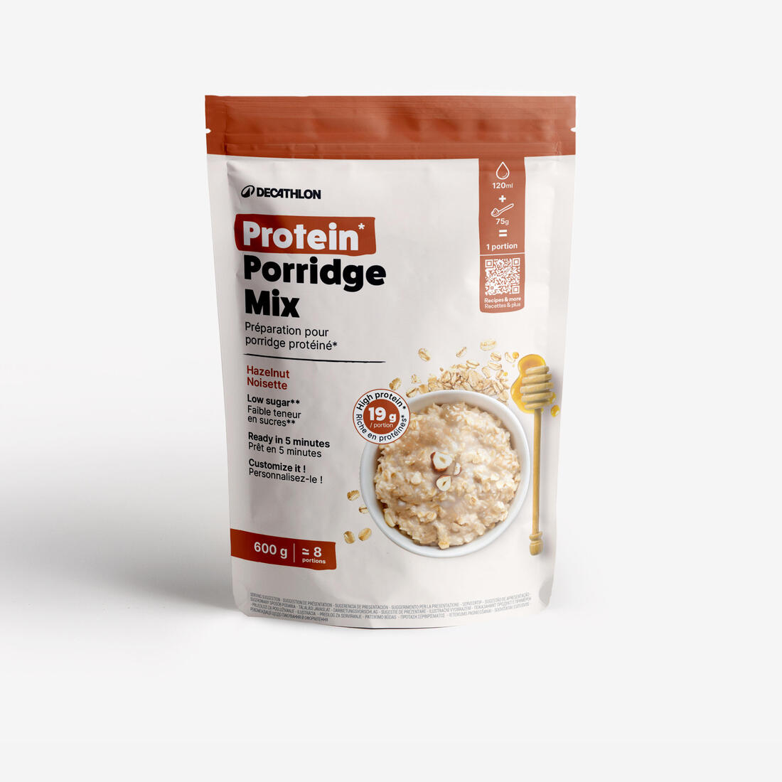 article en promo : Préparation pour porridge protéiné noisette 600g