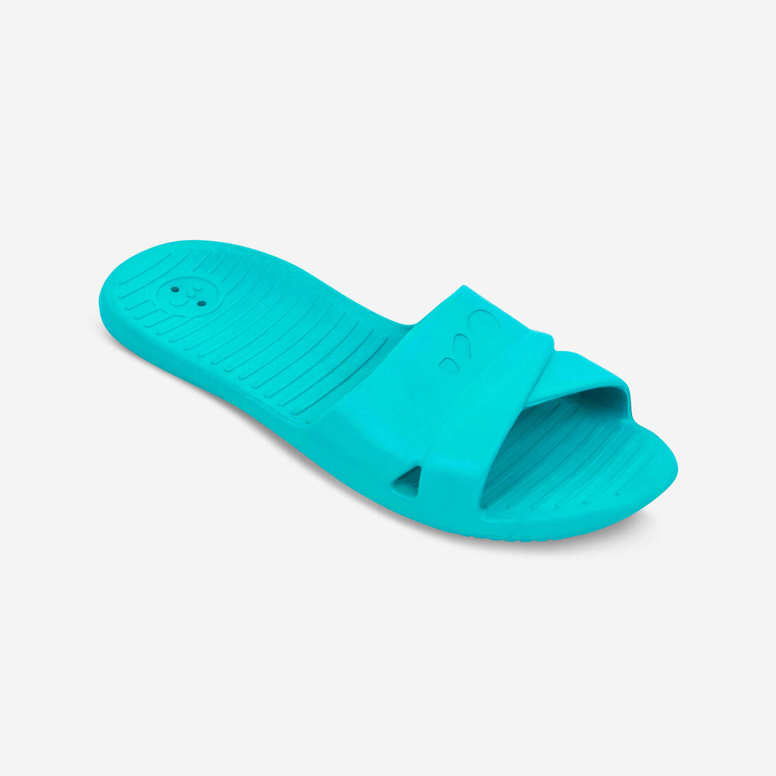 article en promo : Sandale Claquette Piscine Femme SLAP 100 BASIC Bleu Foncé